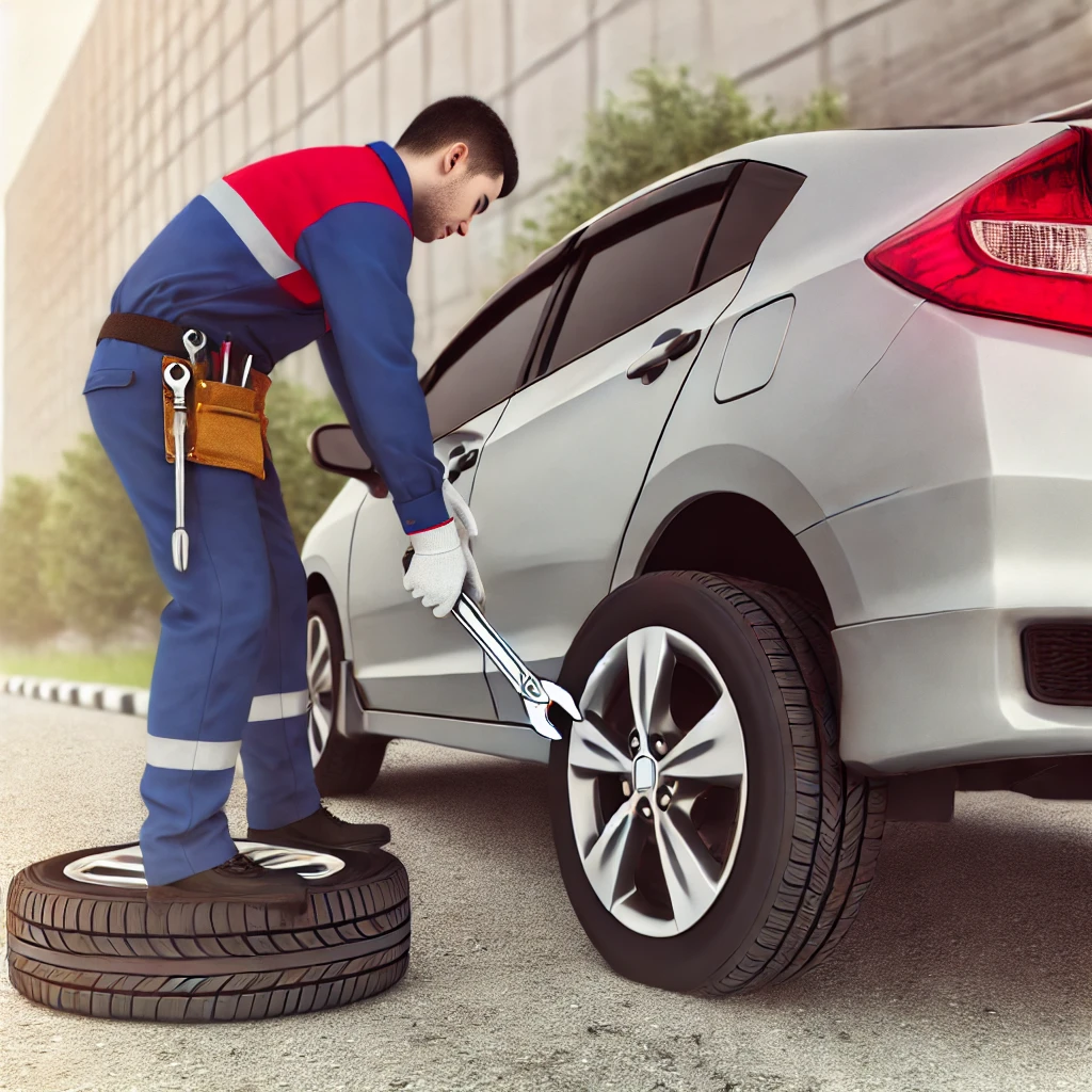 Mobile Tyre Fitting Station in Dubai