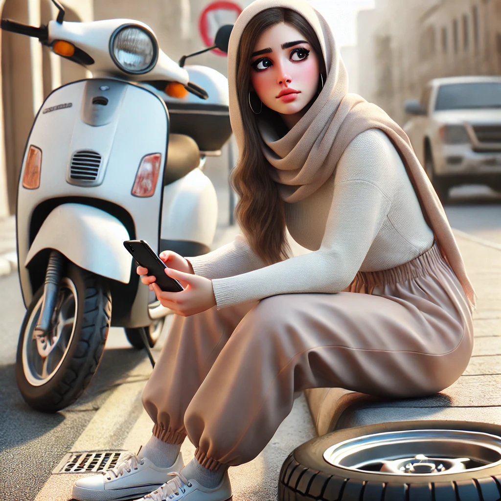 Emergency Scooter Flat Tire Service in Dubai